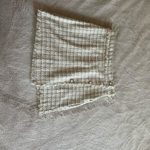 Blu Pepper Cream and Tan Textured Skirt